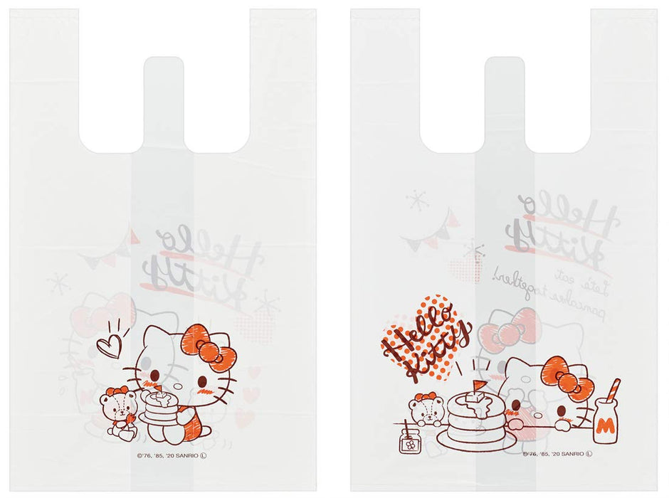Skater Hello Kitty Snack Time Lunch Box Poly Sacs à provisions S 10pc 40x25x20cm