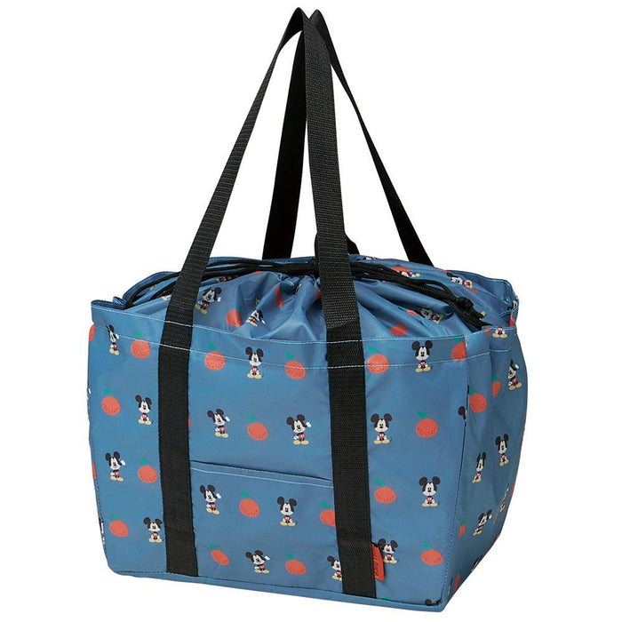 Skater Mickey Mouse Drawstring Shopping Basket Bag Eco-Friendly 33x25x27cm - KBR44