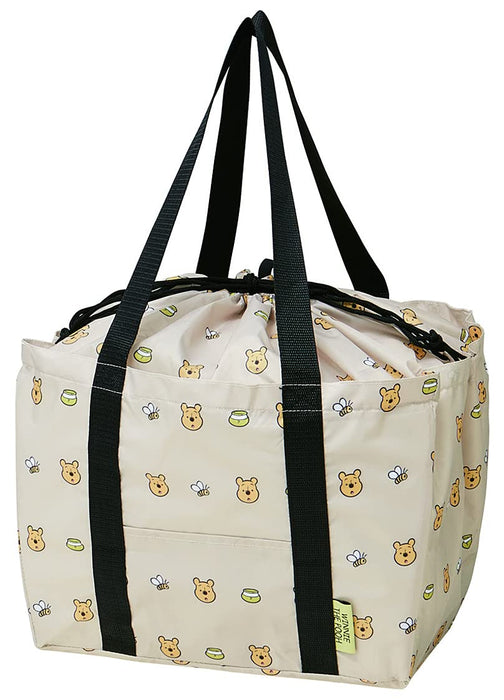 Skater Winnie The Pooh Eco Shopping Basket Bag 33x25x27cm with Drawstring
