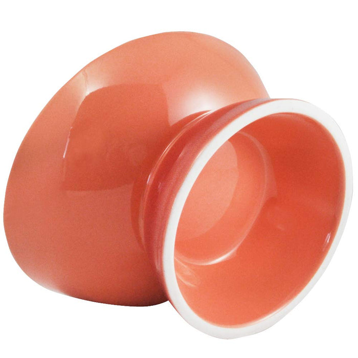 Skater Chob3 Ceramic Short-Nosed Dog Food Bowl with Mat Wide Orange