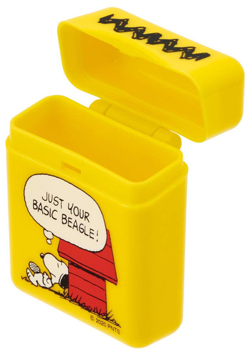Paille en silicone portable Skater Snoopy 21 cm avec étui - Peanuts Collection CSST1