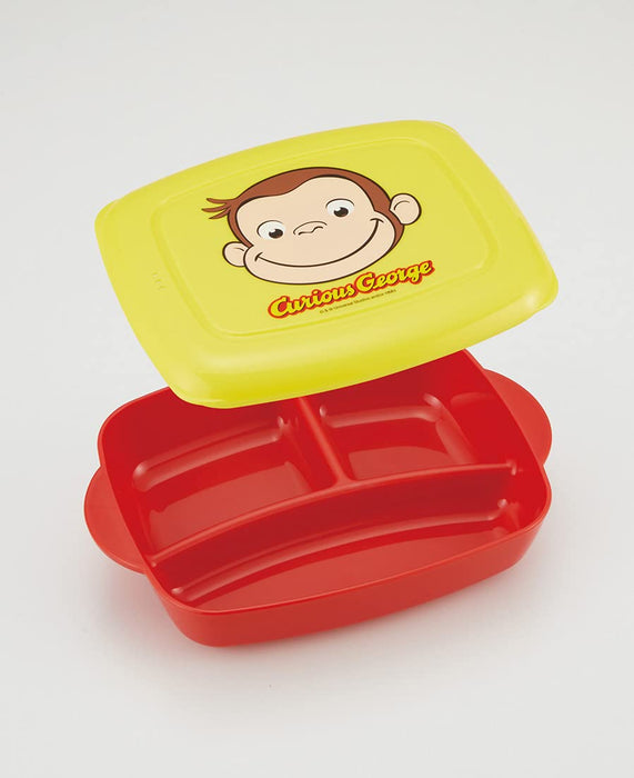 Skater Curious George Lunch Bento Box 640ml Home Prepared Meal Plate