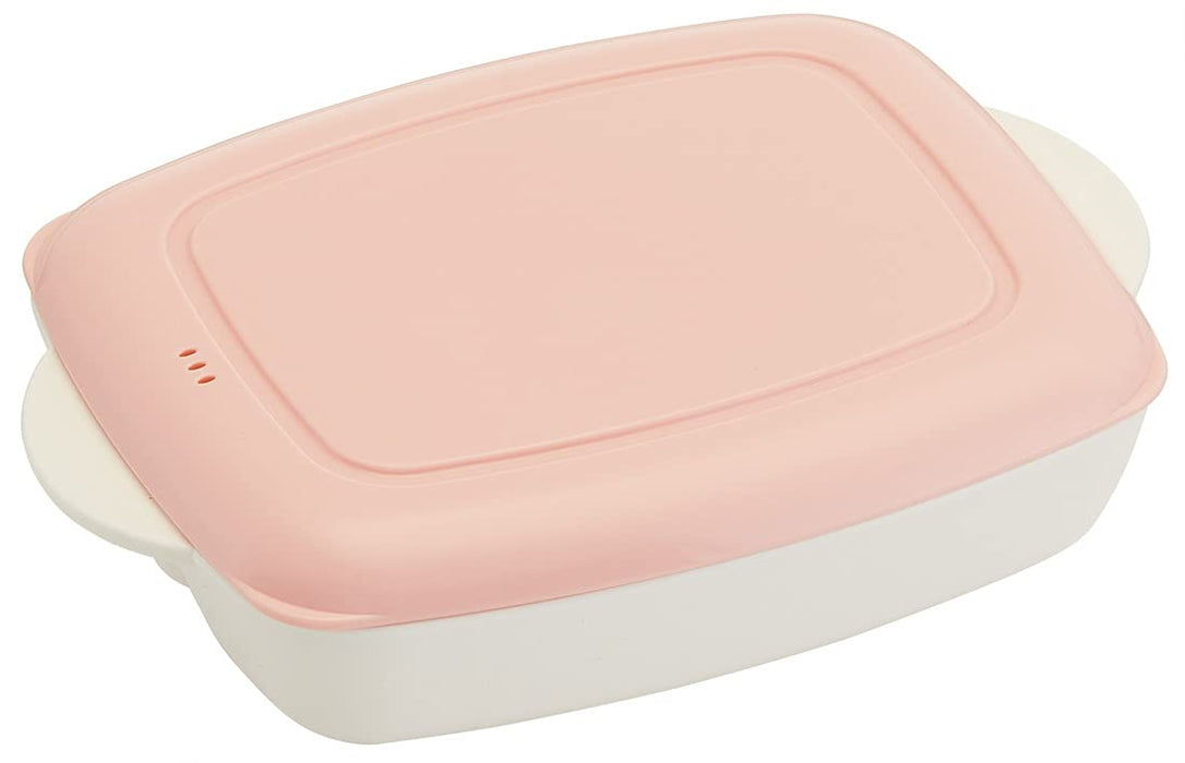 Skater Pink 640Ml Bento Lunch Box Compact Home Meal Plate - M Size