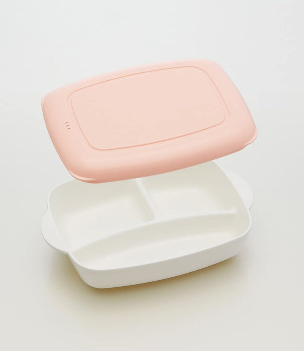 Skater Pink 640Ml Bento Lunch Box Compact Home Meal Plate - M Size