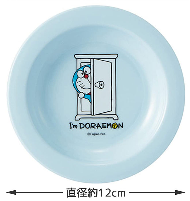 Skater I'M Doraemon Small Plastic Plates Set of 3 12cm - Made in Japan