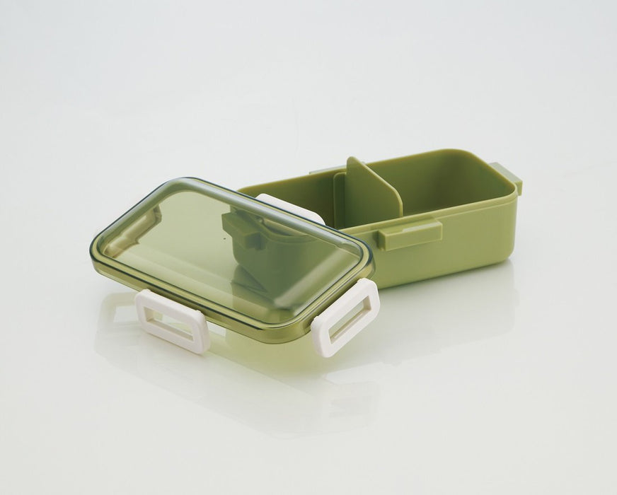 Skater Retro French Green Lunch Box 530ml with Dome-Shaped Lid Made in Japan