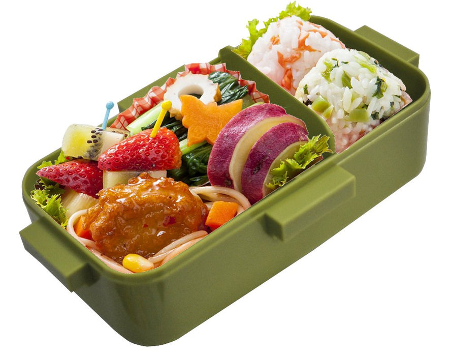 Boîte à lunch Skater Retro French Green 530 ml avec couvercle en forme de dôme fabriquée au Japon