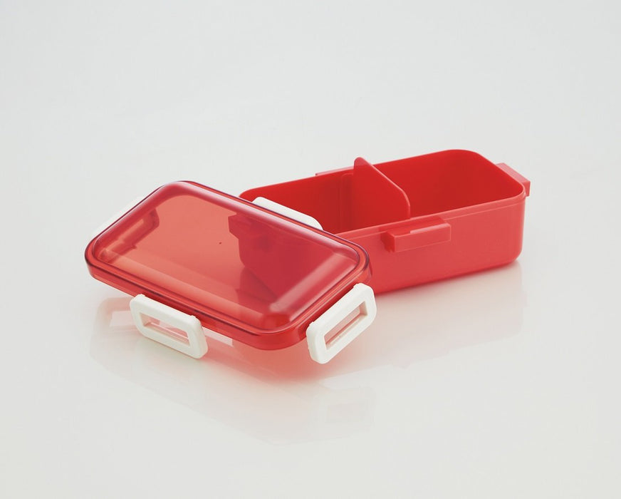 Skater Retro Französische Lunchbox mit gewölbtem Deckel, orangerot, 530 ml, Hergestellt in Japan