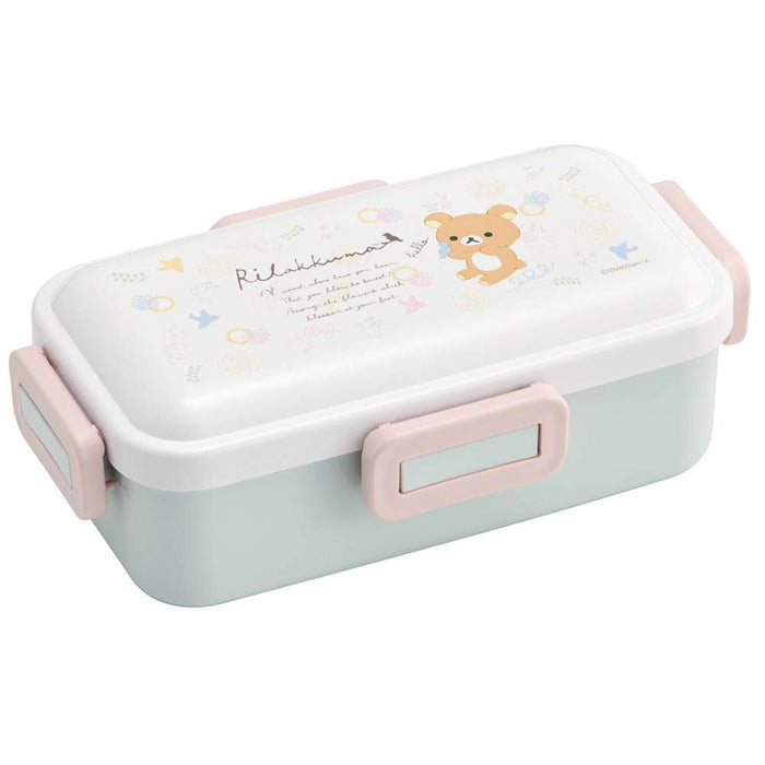 Skater Rilakkuma Floral 530ml Lunch Box with Dome-Shaped Lid