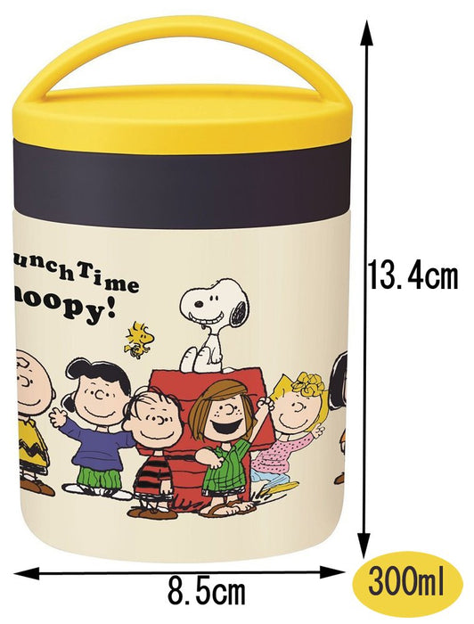 Skater Insulated Soup Jar 300Ml Snoopy Lunchtime Peanuts Design - Ljfc3