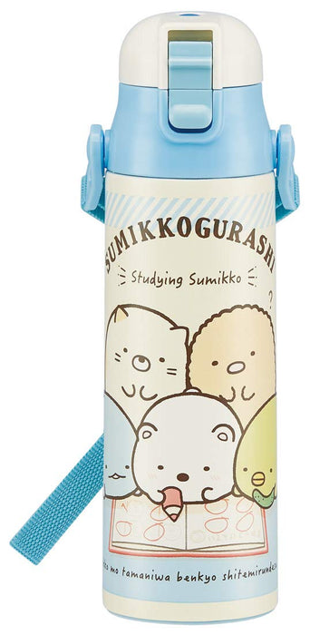 Skater Sumikko Gurashi 580 ml Sport-Wasserflasche aus Edelstahl fürs Studium – Sdc6N