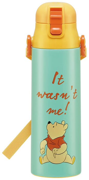 Skater 800Ml Stainless Steel Water Bottle Disney Winnie The Pooh For Children