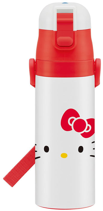 Gourde en acier inoxydable Skater Hello Kitty Face 470 ml pour enfants