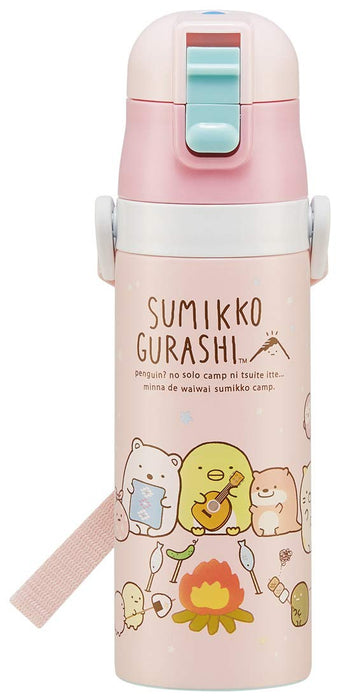 Skater Sumikko Gurashi Sport-Trinkflasche aus Edelstahl, 470 ml, für Kinder