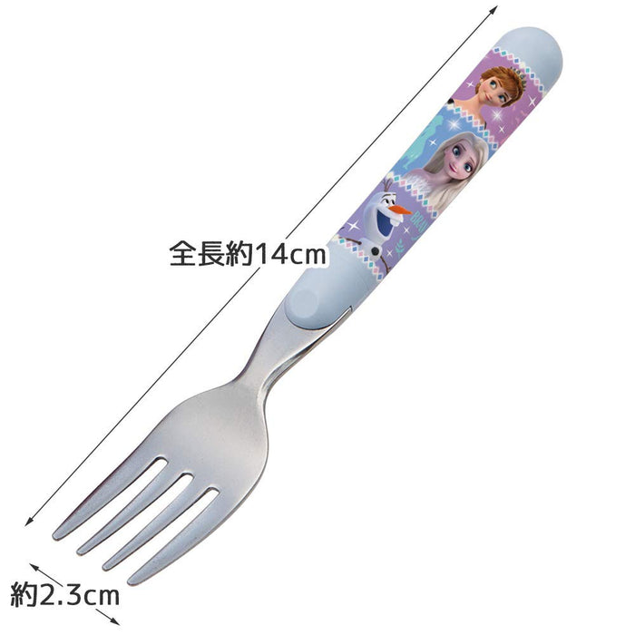 Fourchette pour enfants Skater Frozen 2 Disney en acier inoxydable fabriquée au Japon