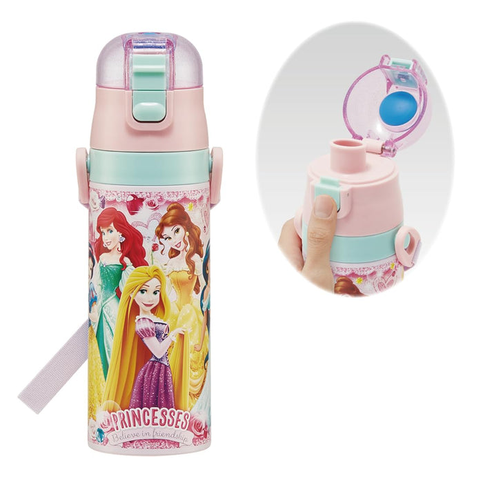 Skater Disney Princess 24 Stainless Steel Kids Water Bottle Lightweight 470ml Sdc4-A
