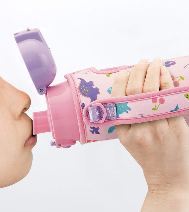 Skater Happy &amp; Smile Wasserflasche aus Edelstahl für Mädchen, 470 ml, leicht und kinderfreundlich