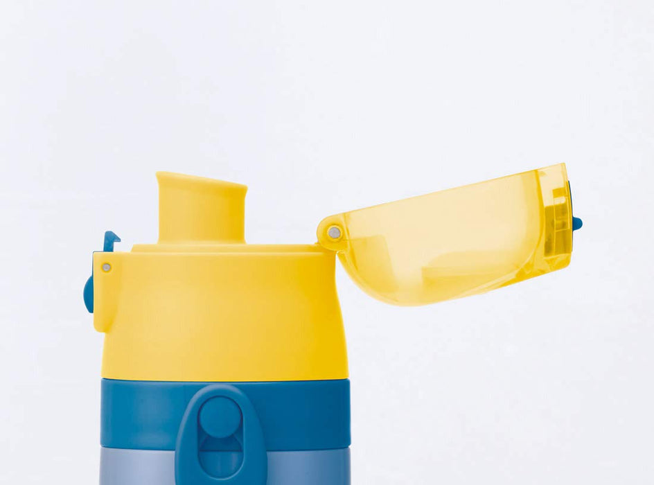 Skater Minions Kinder-Wasserflasche – leichte 470 ml Edelstahl-Sportflasche, Bob &amp; Friends
