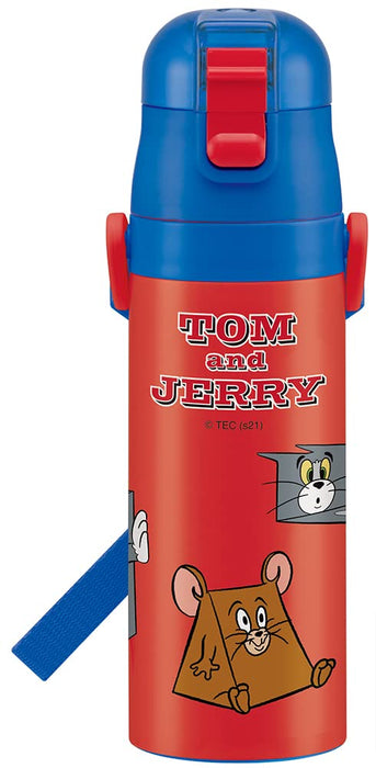 Skater Kids Stainless Steel Water Bottle 470ml Tom & Jerry Design Lightweight Sport Bottle