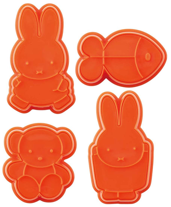 Skater Miffy Ensemble de 4 emporte-pièces à pain et à biscuits CSM1-A Stamp Design