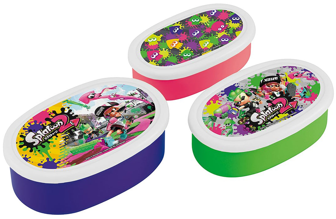 Skater Splatoon 2 Lunch Box Storage Container Set of 3 - Made In Japan