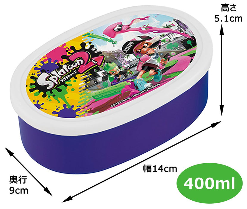 Skater Splatoon 2 Lunchbox-Aufbewahrungsbehälter-Set, 3 Stück, Hergestellt in Japan