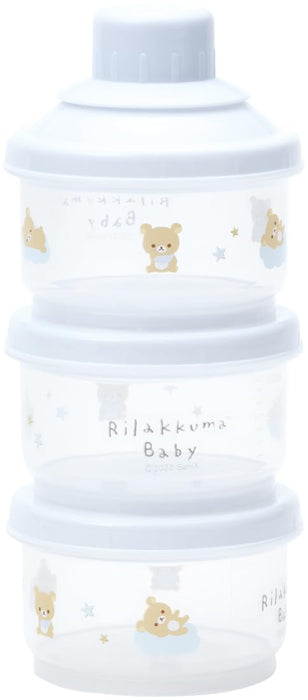 Skater Rilakkuma Baby Récipient de stockage de lait en poudre de 100 ml, petit ensemble de 3 pièces CJN1M-A