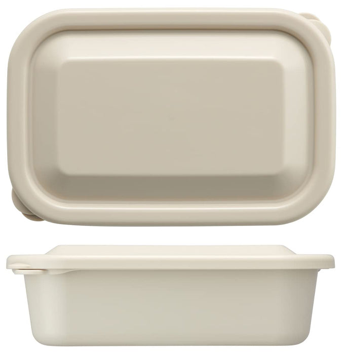 Skater Smoke Beige 580Ml Food Storage Container Soft Lid Lunch Case Made in Japan