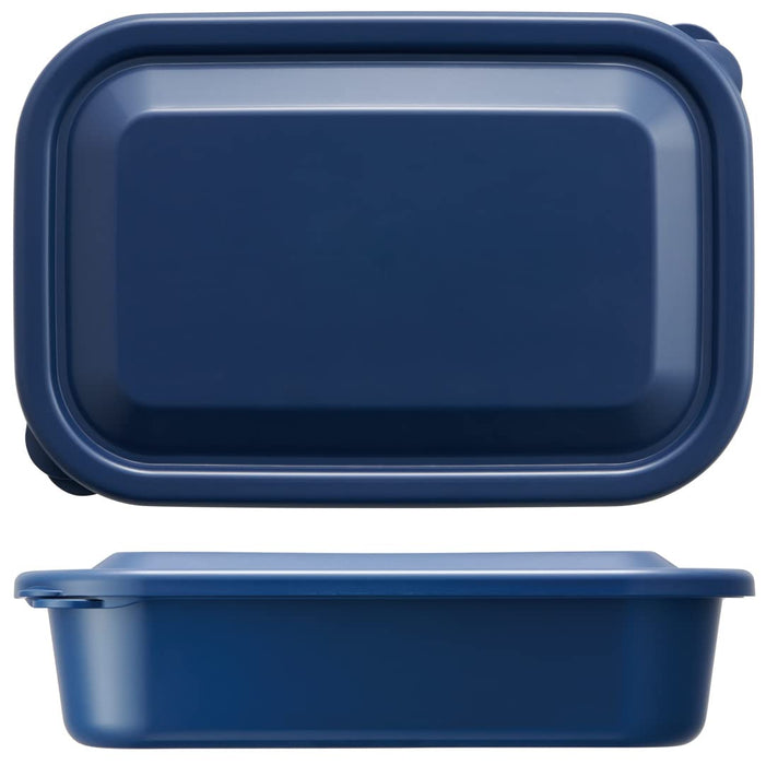 Skater Medium Navy Storage Container 830ml with Soft Lid for Food and Lunch Made in Japan