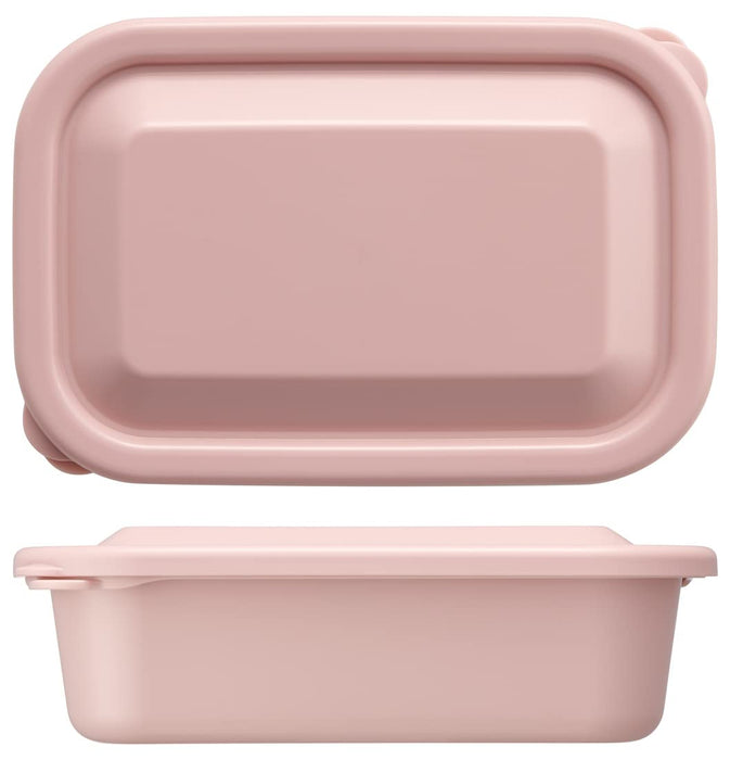Skater Smoke Pink Storage Container 580ml Food Lunch Case Soft Lid Made in Japan