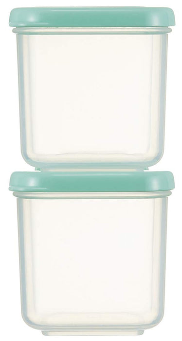 Skater Green 100ml Square Storage Containers Microwave Safe Sealable 4-Pack CCBC4