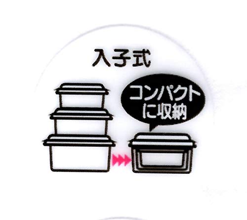 Skater Miffy Rechteckige Aufbewahrungsbehälter 3er-Set Hergestellt in Japan