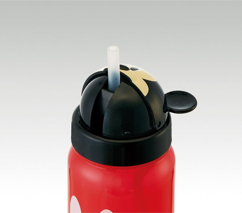 Skater Mickey Mouse 350ml Disney Die Cut Water Bottle with Straw