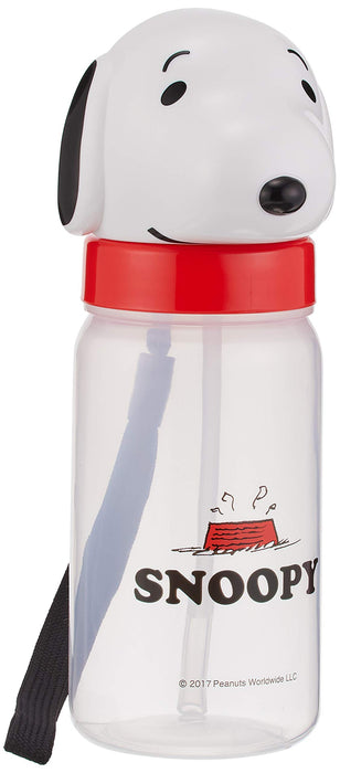 Skater Snoopy 350 ml Wasserflasche mit gestanztem Strohhalm