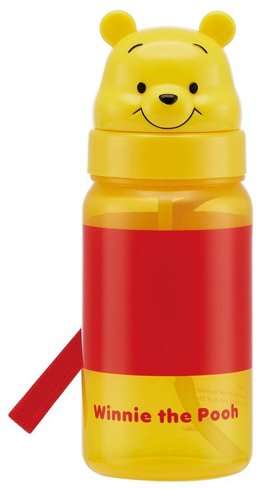 Skater Disney Winnie The Pooh 350Ml Die Cut Straw Water Bottle