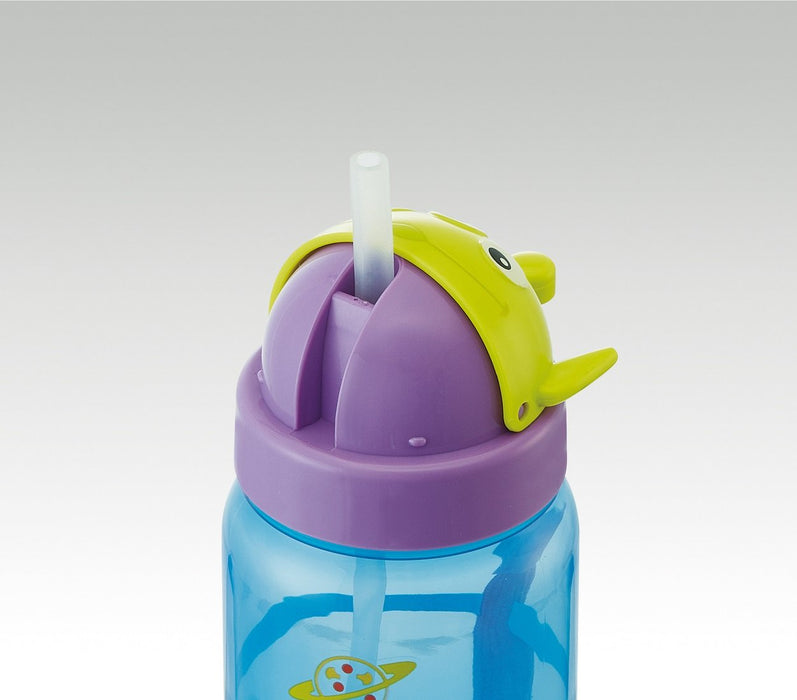 Skater Alien Toy Story Disney 350ml Straw Water Bottle - Die Cut Design