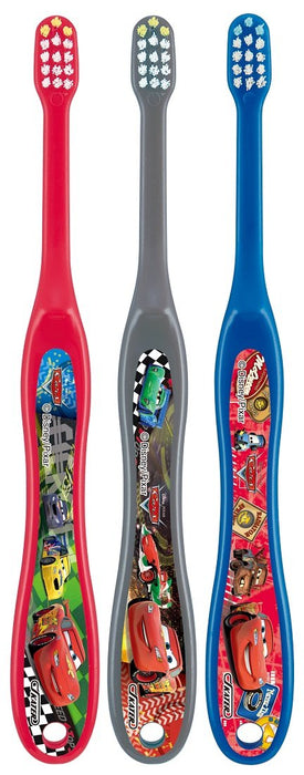 Skater Baby Toothbrush Set for 0-3 Years Normal Bristle Hardness Cars Design 3-Pack
