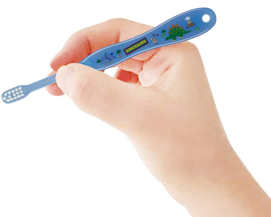 Ensemble de brosses à dents souples Skater pour bébé sur le thème des dinosaures pour 0-3 ans – 8 pièces 15 cm