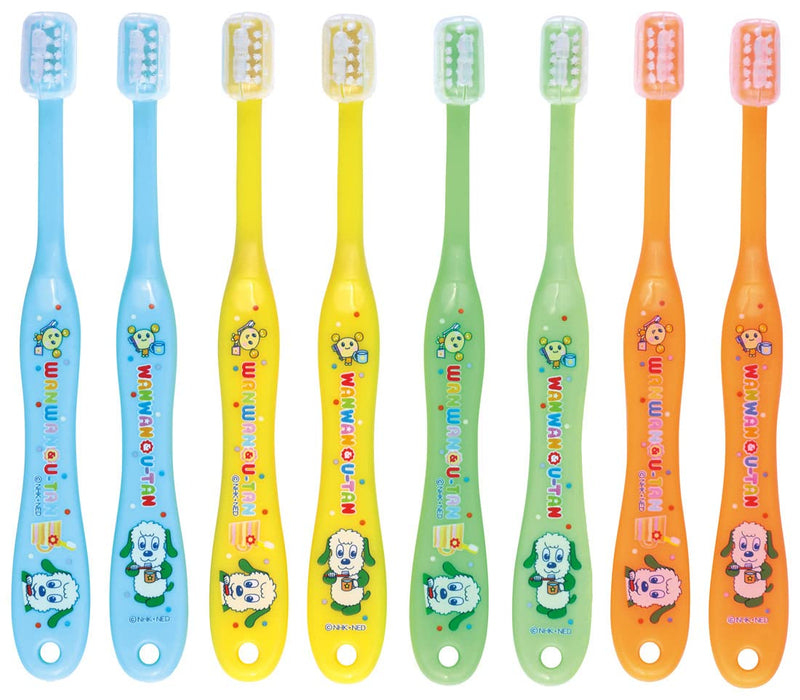 Skater Soft Baby Toothbrush Set 8-Piece for 0-3 Years 15cm - Inai Inai Baa Tb4Se-A