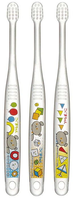 Skater Baby-Zahnbürsten-Set, weich, 0–3 Jahre, transparent, 3er-Pack, kleines Bären-Design