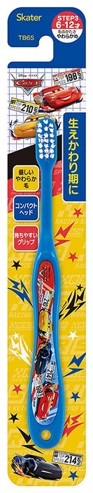 Skater Disney Cars Toothbrush Normal Bristle Hardness 15.5cm for Kids 6-12 Years Old