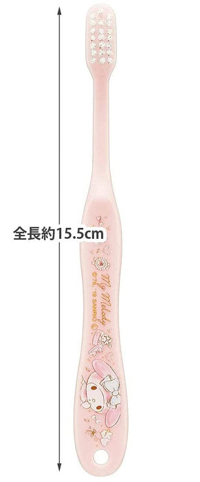 Skater My Melody Flower Wreath Toothbrush Normal Bristle 15.5cm for Children (6-12 Years)