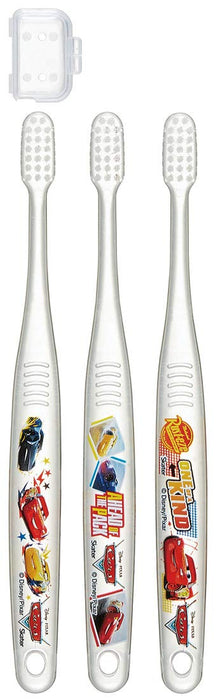 Skater Disney Cars Toothbrush Set Soft Clear Brush for Kids 6-12 Years 3 Pieces
