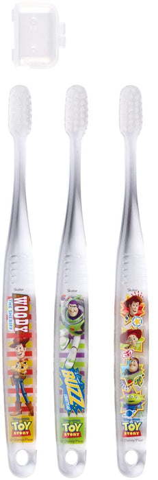 Skater Disney Toy Story Toothbrush Set - Soft Clear 15.5cm for Kids 6-12 Years Old