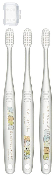 Skater Sumikko Gurashi Soft Clear Toothbrush Set 15.5cm for 6-12 Year Olds 3pc