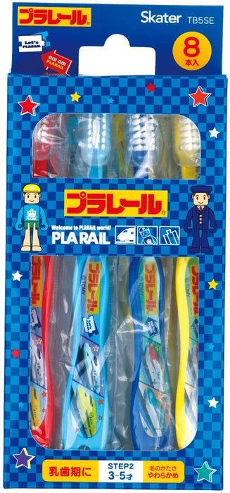 Skater Preschooler Toothbrush Set (3-5 Years) - 8 Pieces Soft 14Cm - Tb5Se-A