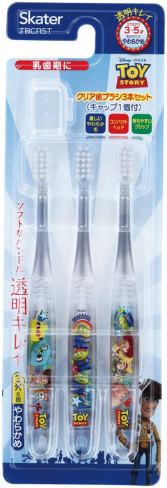 Skater Disney Toy Story Soft Toothbrush Set for Preschoolers (3-5 Years) 3 Pack