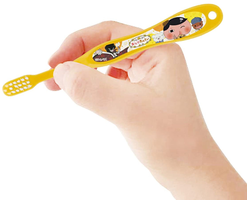 Brosse à dents souple Skater pour enfants d'âge préscolaire âgés de 3 à 5 ans, thème détective des fesses 14 cm TB5S