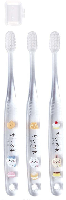 Skater Soft Clear Toothbrush Set for Preschoolers Ages 3-5 Chiikawa Tbcr5T-A 3-Pack