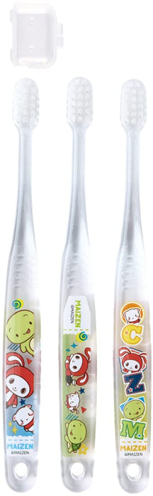 Skater Soft Clear Toothbrush 3-Pack for Preschoolers Ages 3-5 Maizen Sisters